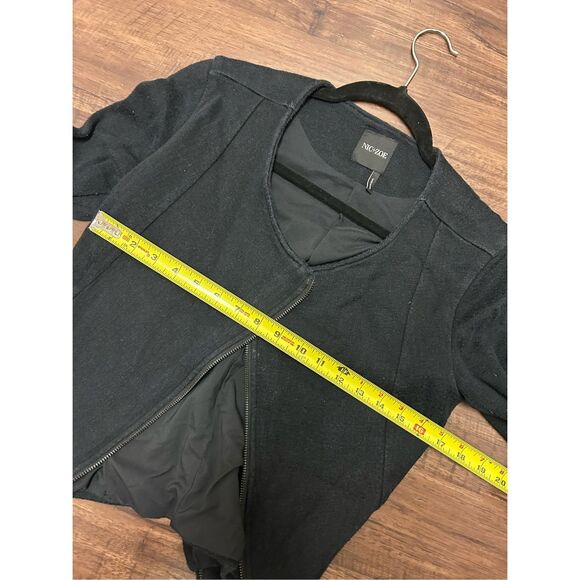 Nic Zoe Zip Front Mix Knit Jacket Zipper, Sz Small - Picture 5 of 6